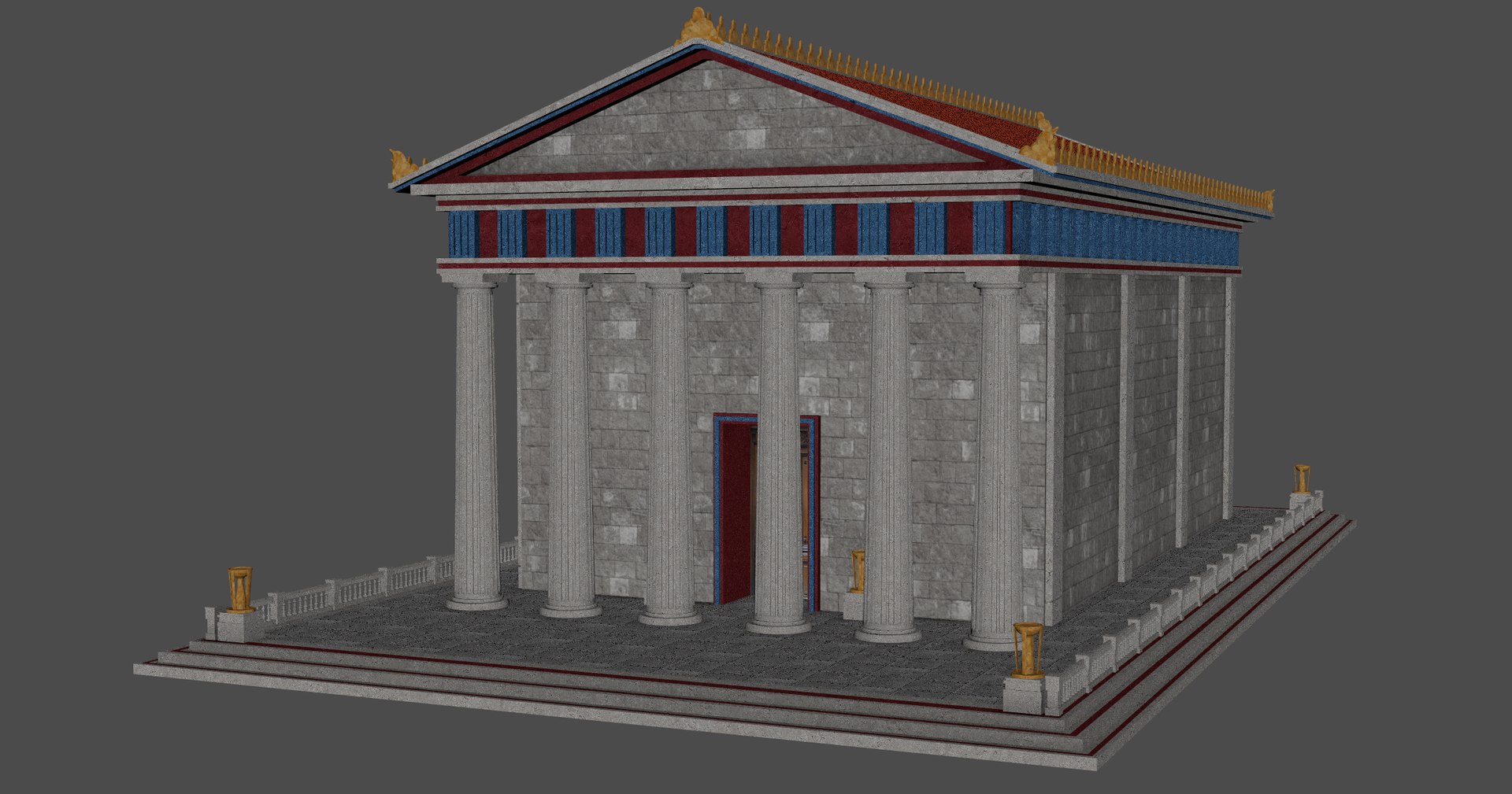 Classic Greek Temple model https://p.turbosquid.com/ts-thumb/ud/NTJ5rl/rl/building8/jpg/1764349714/1920x1080/fit_q87/5aa9269bf906a4b69ad2110deb9cfb79a3f67196/building8.jpg