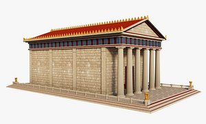 Classic Greek Temple model