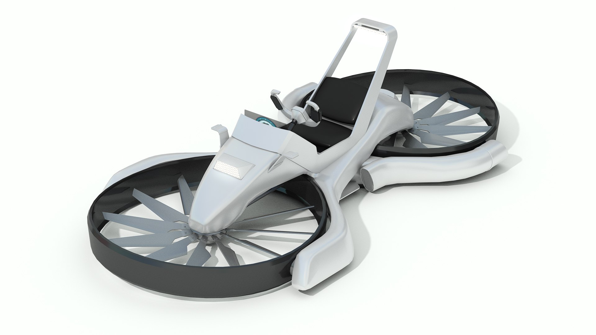 3D Model Sci-Fi Flying Bike Motorcycle Concept Lowpoly - TurboSquid 1742251