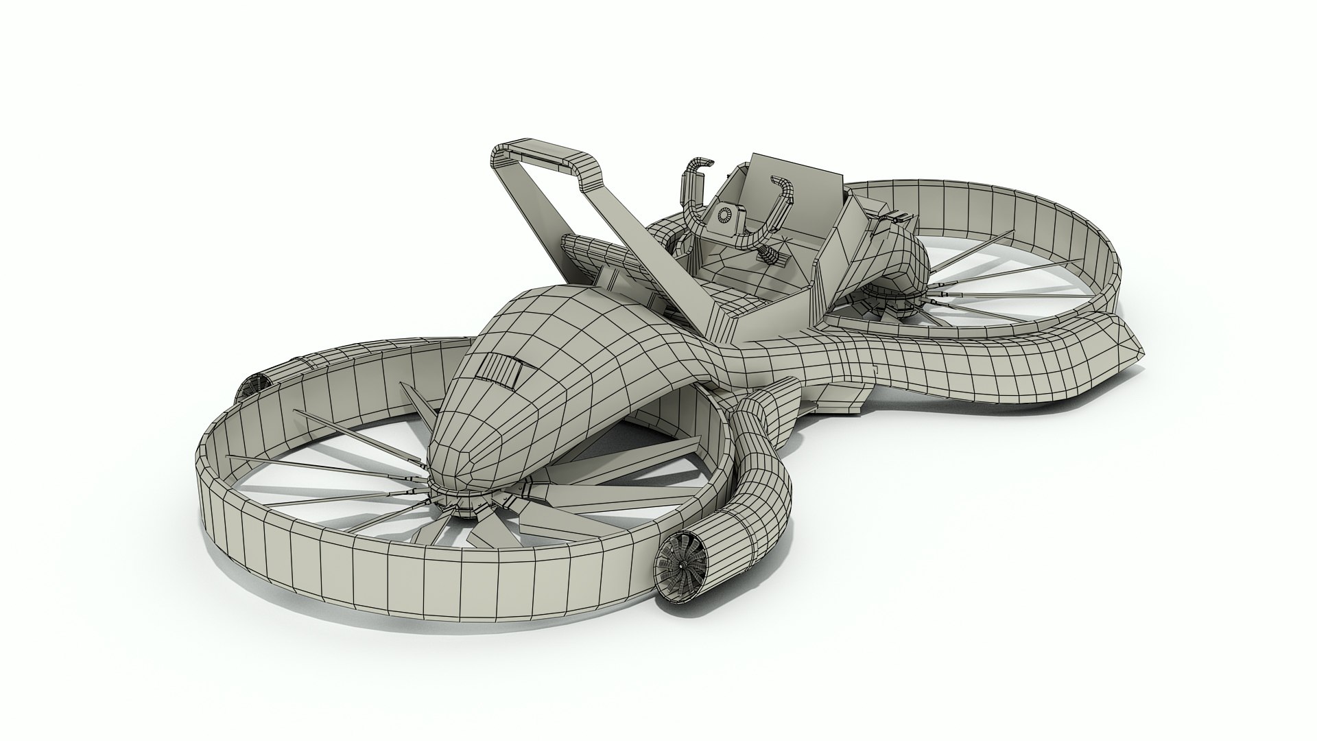 3D model Sci-Fi Flying Bike Motorcycle Concept Lowpoly - TurboSquid 1742251