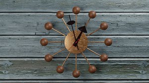 Vintage George Nelson Ball Clock 3D model