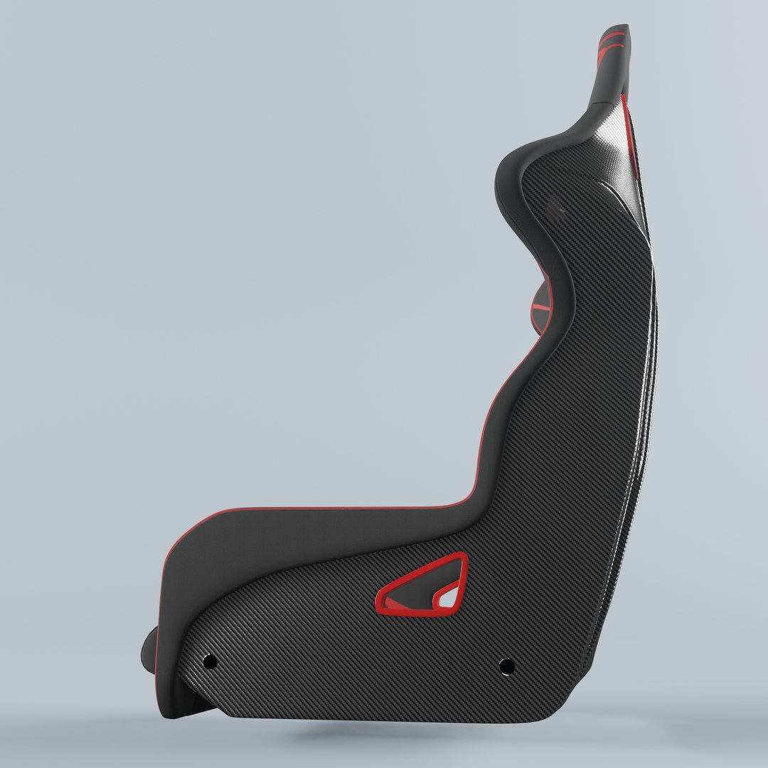 OMP WRC-R ART Racing Seat Black-Red 3D Model - TurboSquid 1793907
