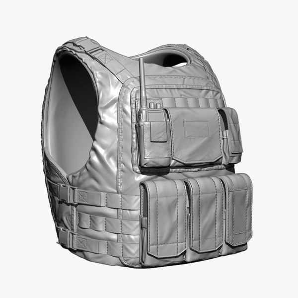 bullet-proof vest 3d 3ds