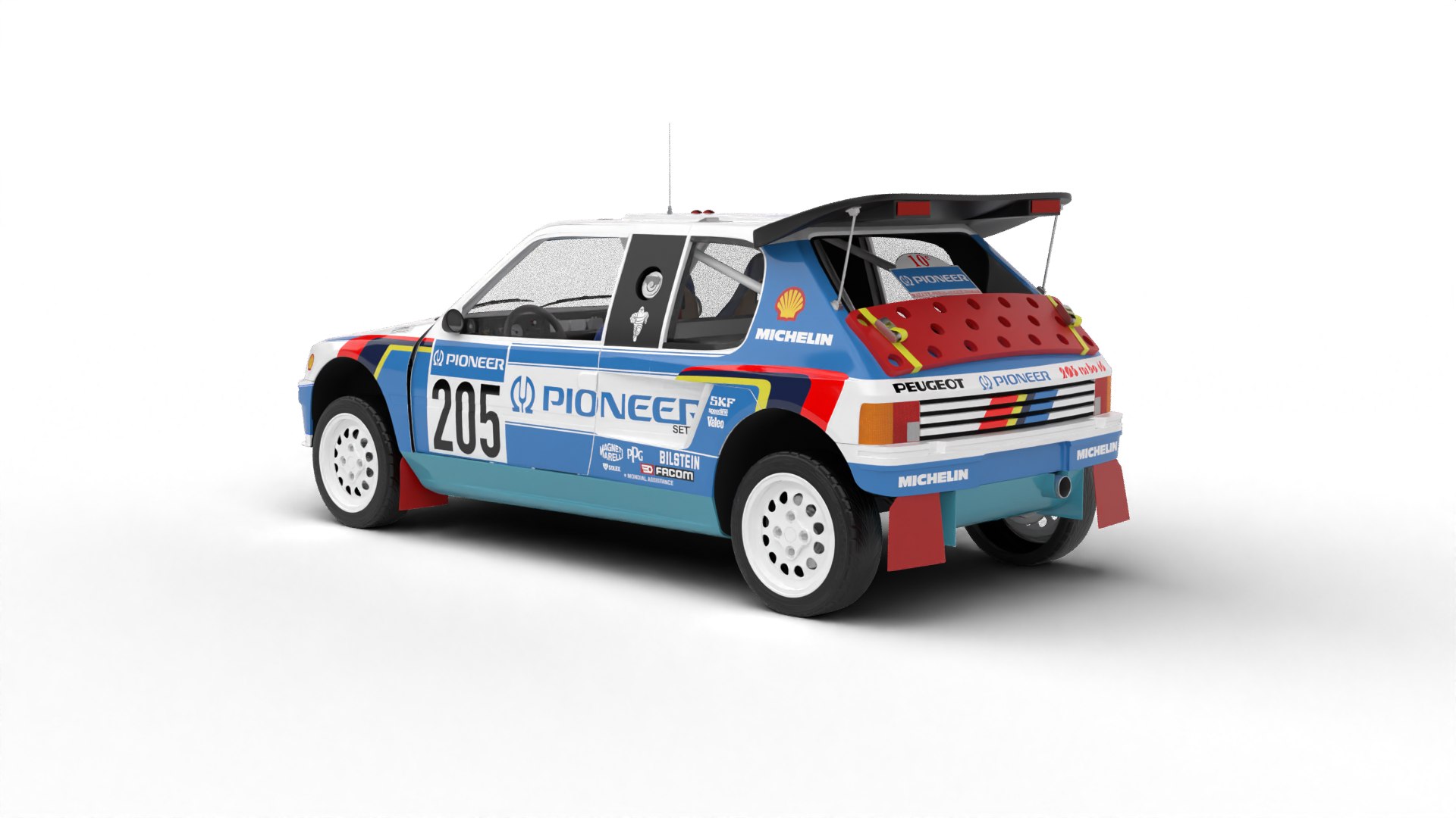 GUNZE SANGYO Peugeot 205 Turbo パリダカール グンゼ産業 PEUGEOT 205 TURBO PARIS-DAKAR プジョー205ターボ パリ