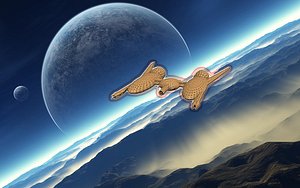 spacecraft 3d model