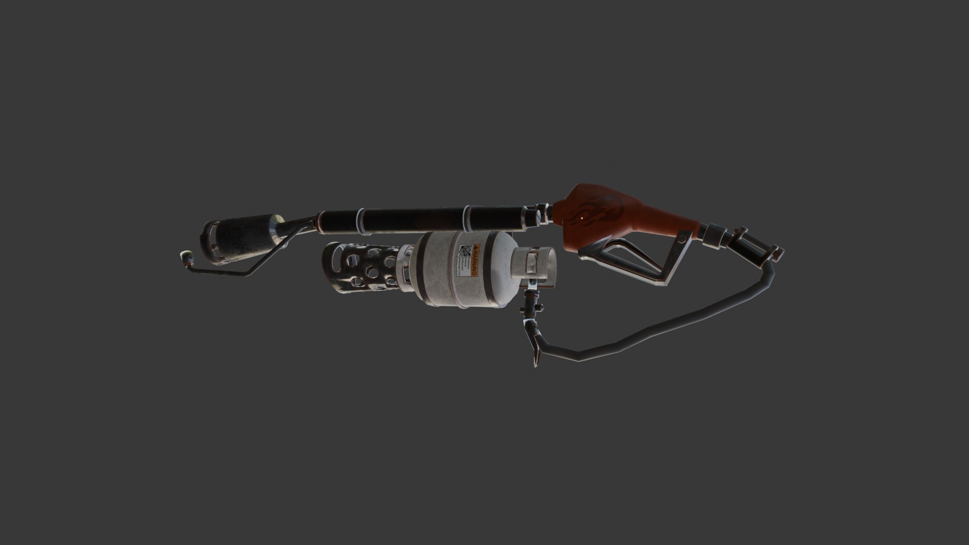 3D Flame Thrower Model - TurboSquid 2369899
