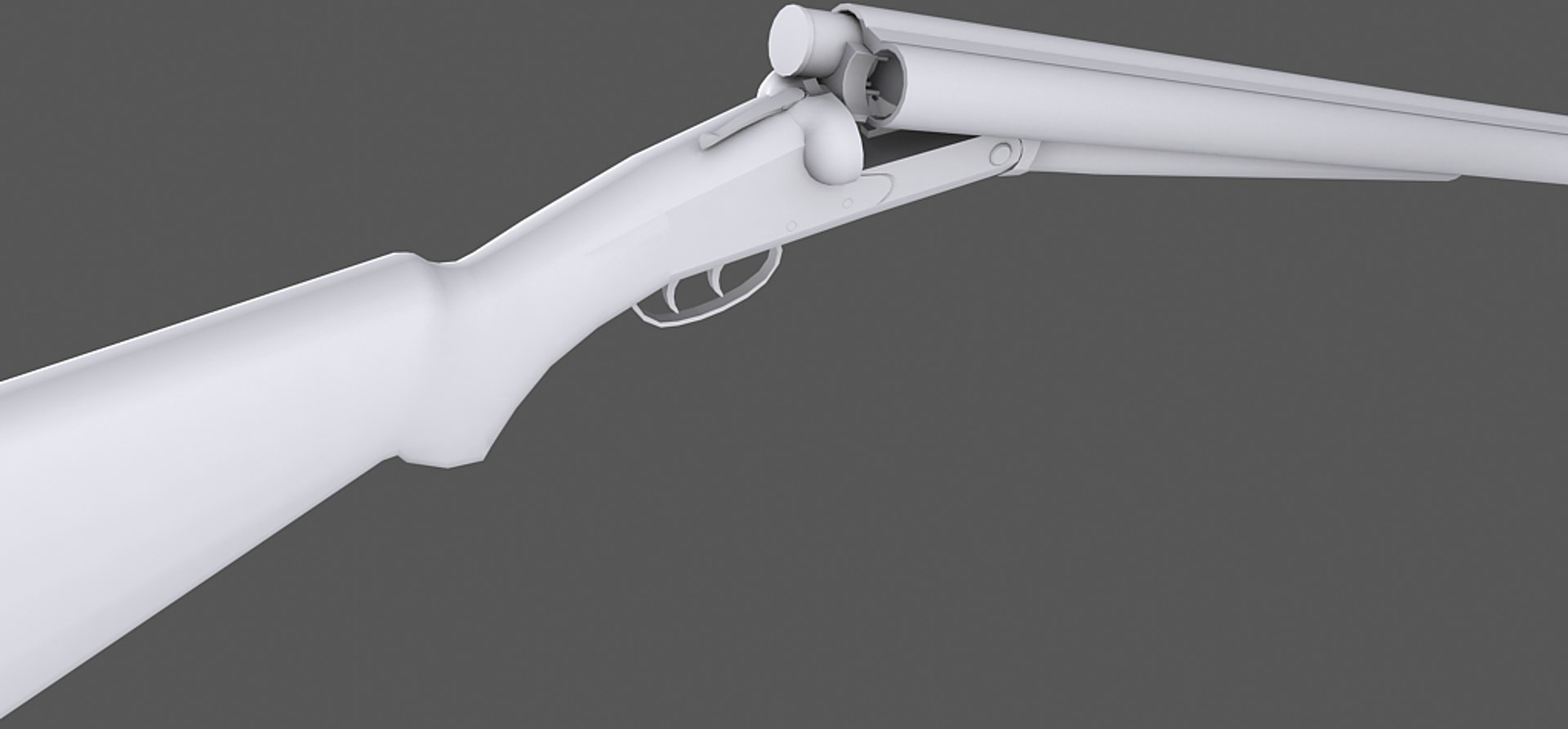 Double Barrel Shotgun 3d Model