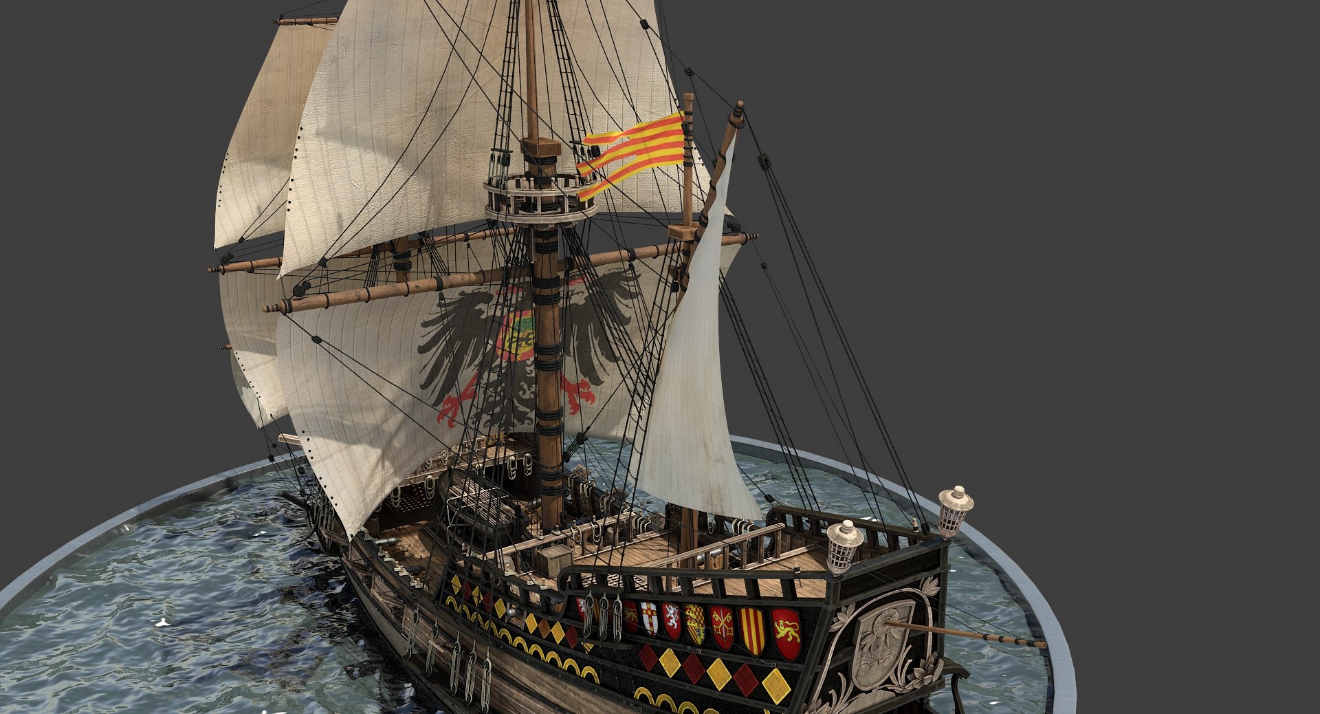 3D model galleon realistic prop https://p.turbosquid.com/ts-thumb/ud/d5e9ey/JgikjMXH/galleon10_07a/jpg/1550607331/1920x1080/fit_q87/bf6b77b80c303d88c105c83444b2524bda131afa/galleon10_07a.jpg