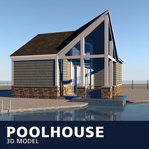 3D model pool house