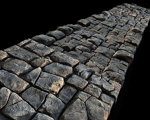 sidewalk pavement  modular 3D model