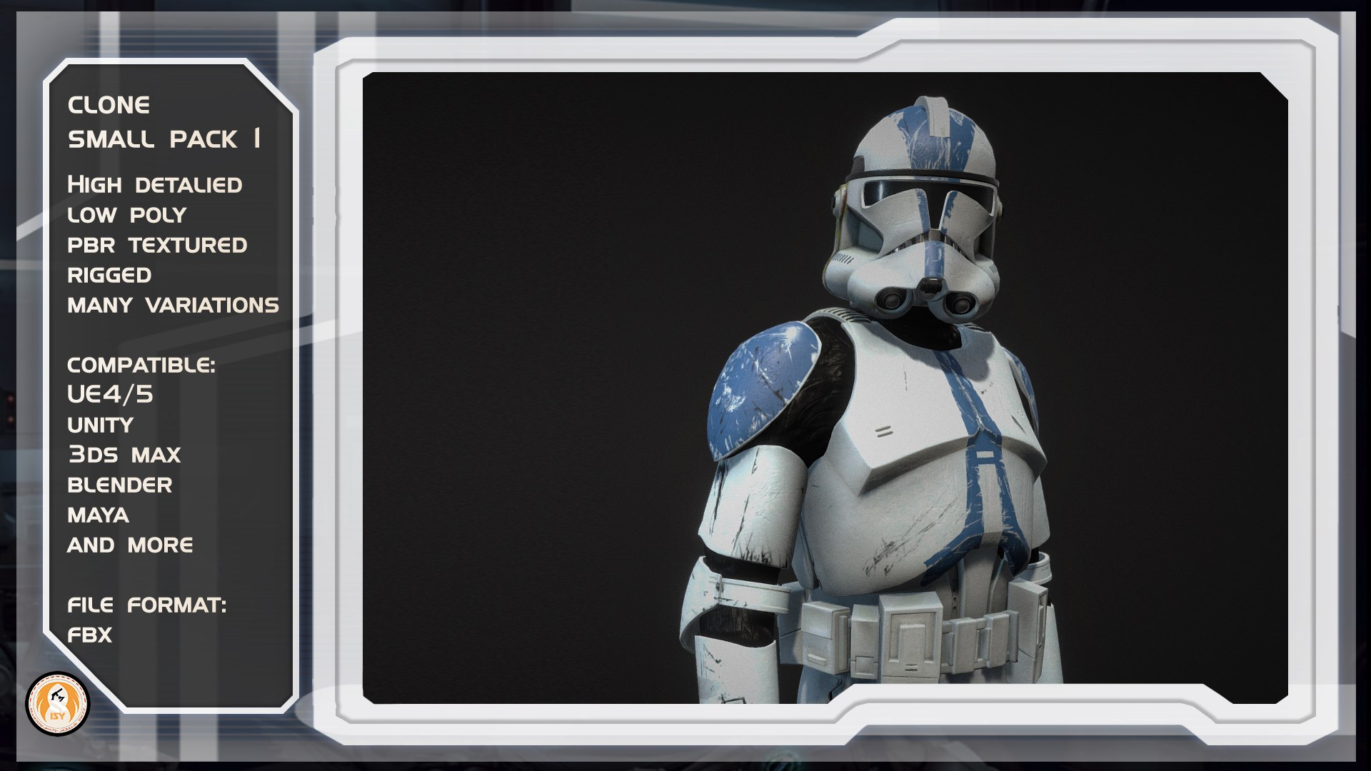 Clone trooper Phase 2 model https://p.turbosquid.com/ts-thumb/ud/eU6F1A/yz/s1/jpg/1744547290/1920x1080/fit_q87/846fdc79f556d07a2c95cad8dc1f0e7dcd535161/s1.jpg