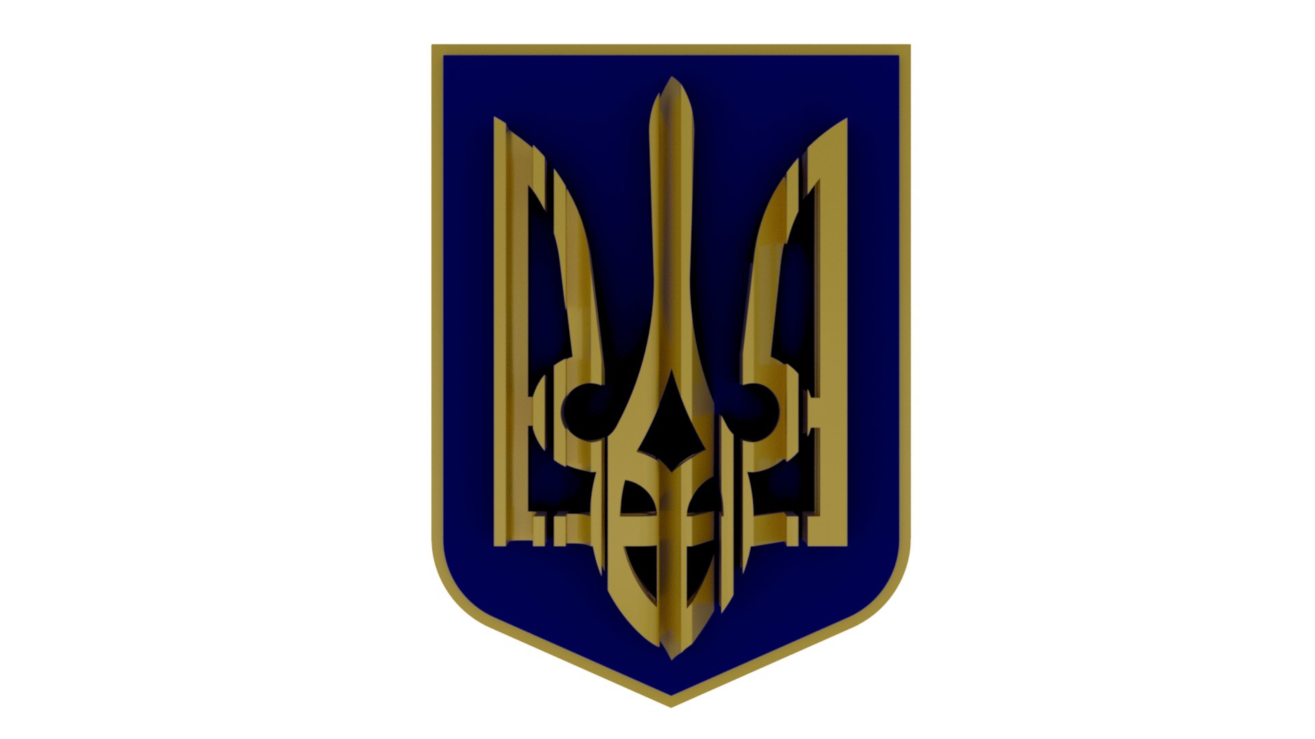 Ukraine State Emblem 3D - TurboSquid 1908627