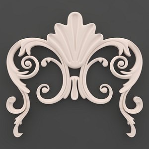 moulding ornament wall 3ds