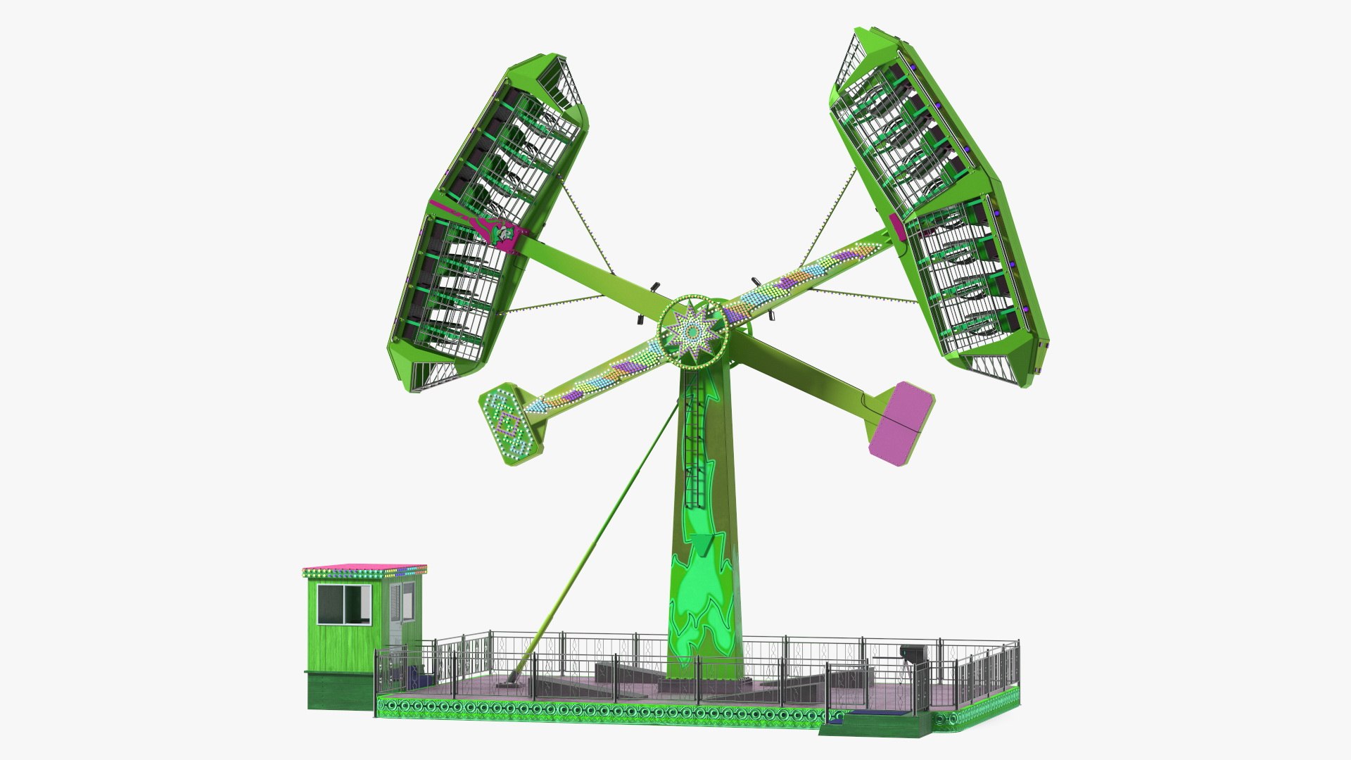 Attraction Working Position 3D model preview