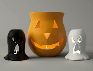 3D halloween lanterns model