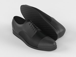 3D realistic men shoes