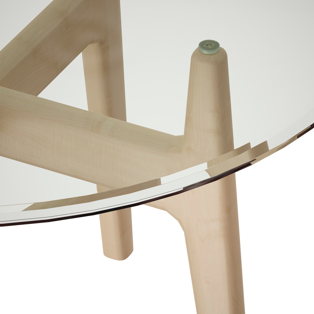 Tate 48 Round Dining Table With Glass Top And Sand Base Model ...