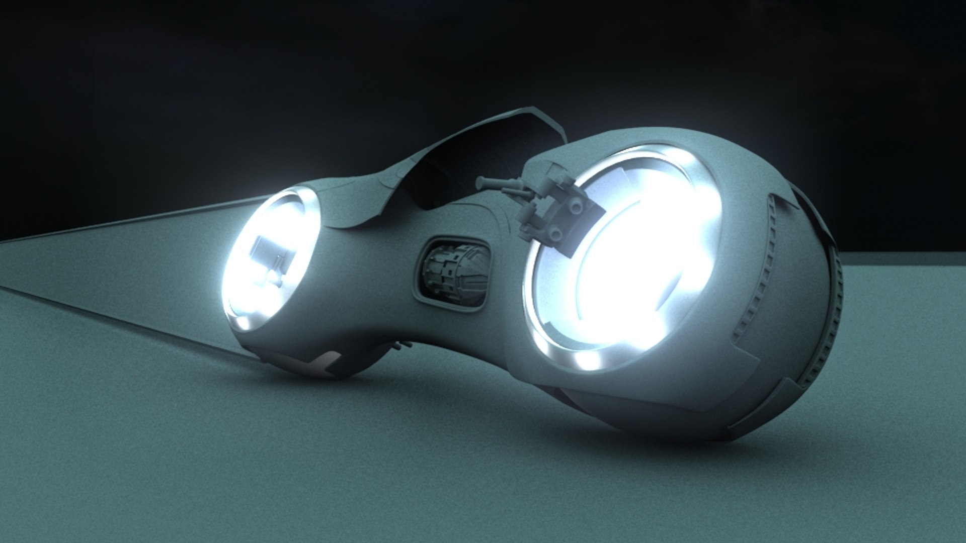 3d Blue Version Tron Light Model