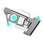 3D игровой пистолет низкополигональная иконка