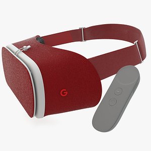 3d google daydream view vr model
