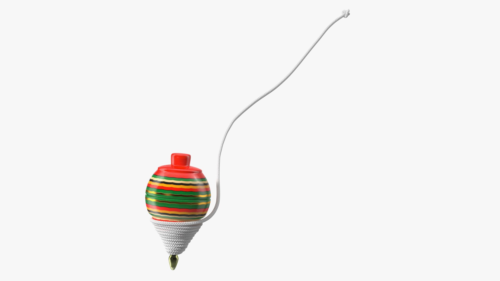 Spinning Toy Unreeled Painted 3D model preview