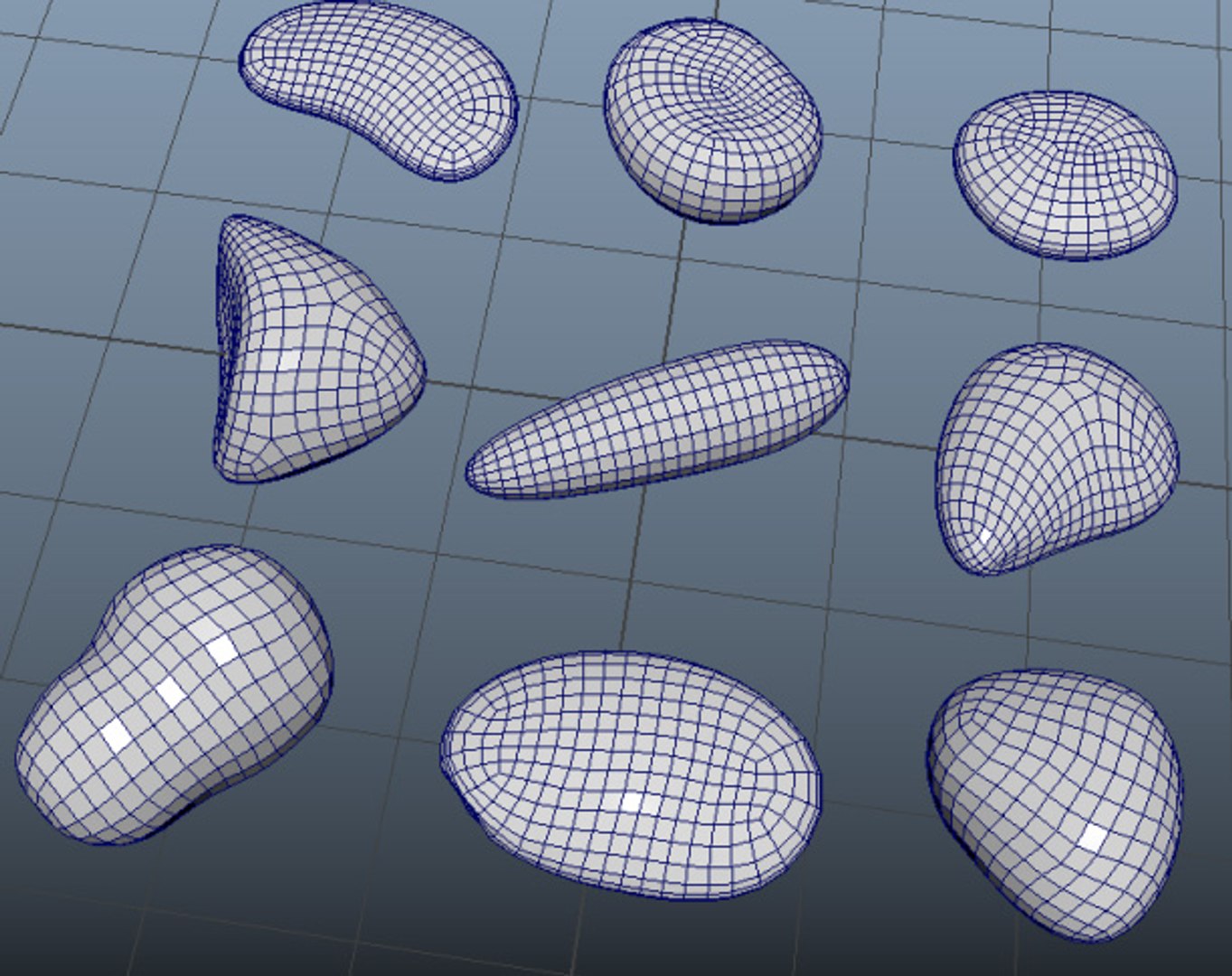 Stone Pebbles 3d Model