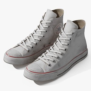 White Converse All Star Dirty Sneakers