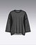Mens oversized t-shirt with contrast color top stitch