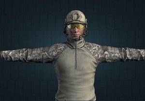 3d model soldier tactical