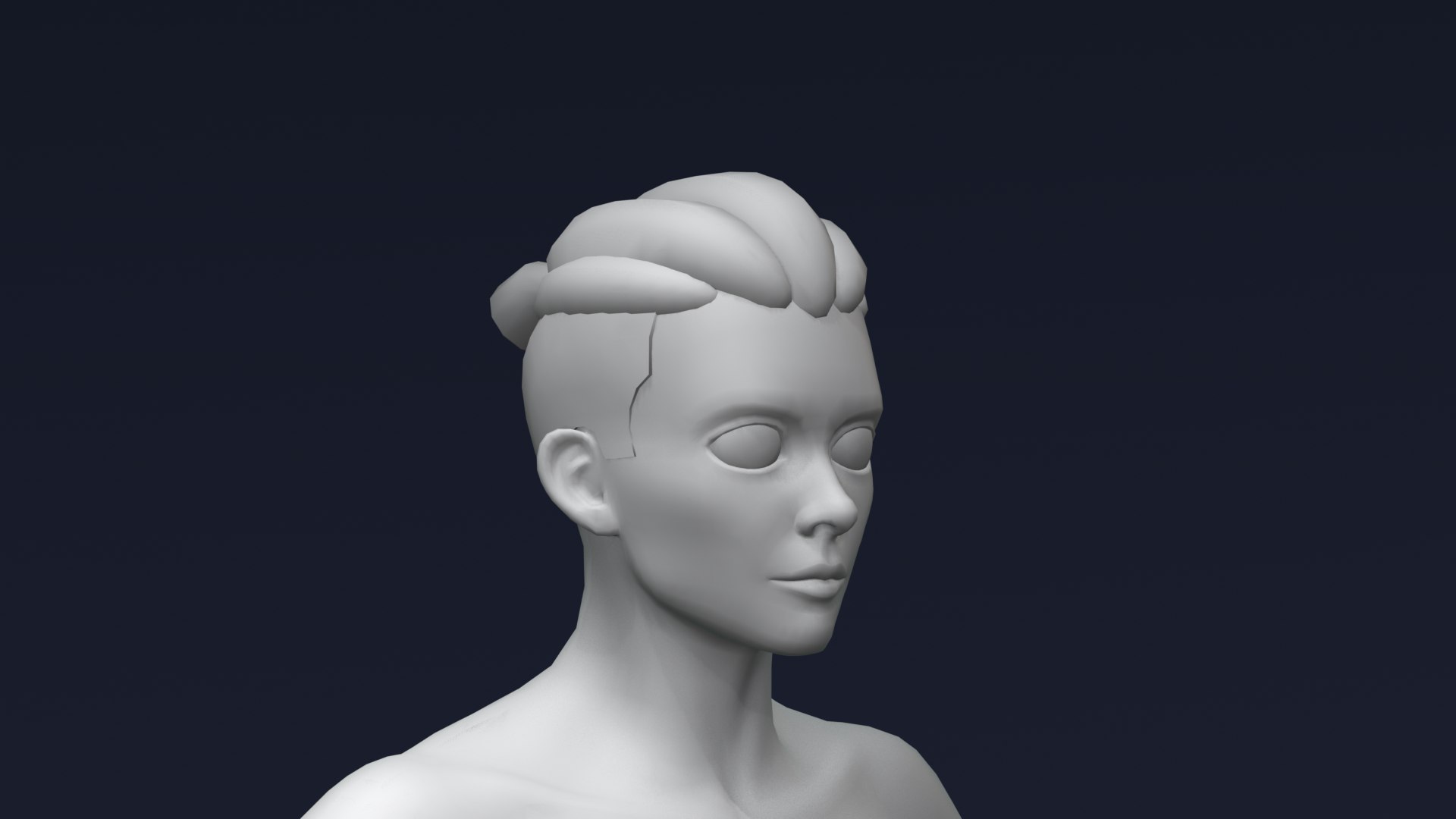 Stylized Strong Female Body Base Mesh 3D Model Rigged With IK FK Switch ...