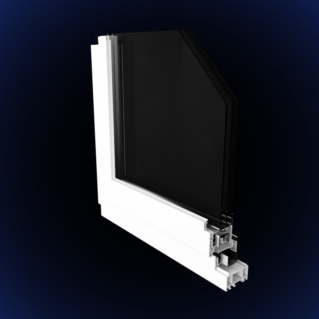 pvc window 3d model