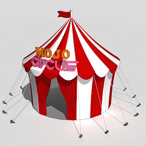 3D circus tent model