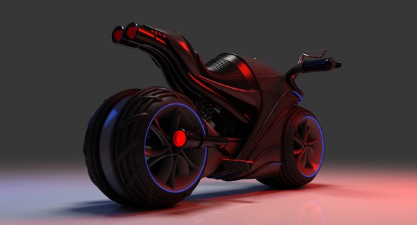 3D futuristic electric motorcycle model - TurboSquid 1254457