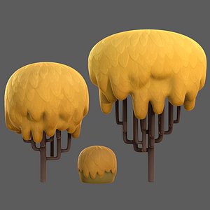 Trees Cartoon V23 3D model
