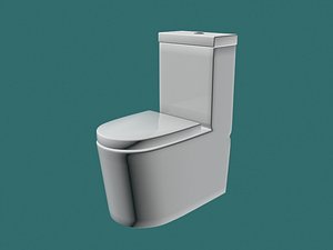 3D toilet bowl