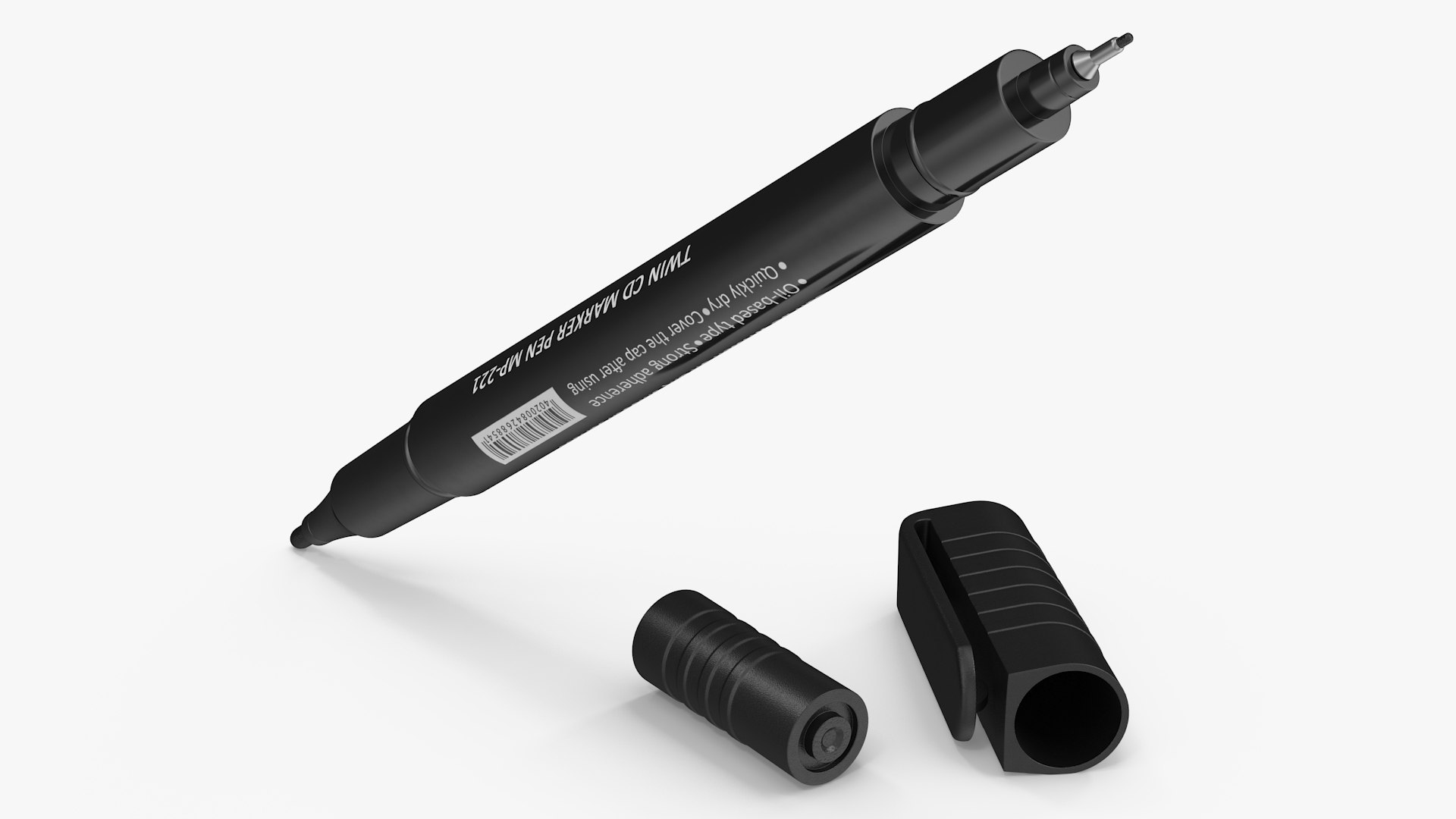 Permanent Marker Ultra Fine Tip Black Open 3D https://p.turbosquid.com/ts-thumb/ue/IyaPrH/iW/permanentmarkerultrafinetipblackopen3dsmodel010/jpg/1661721670/1920x1080/fit_q87/f552d15a77b48ae7cafa0d0c4b4b0f99a974ea52/permanentmarkerultrafinetipblackopen3dsmodel010.jpg