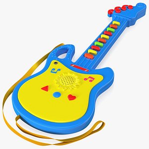 3D model kids toy electric guitar