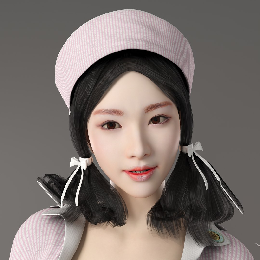 3D Model Medical Nurse Smiling - TurboSquid 2223978