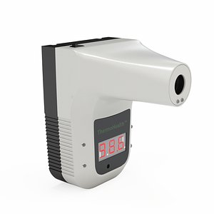 Infrared Wall Mounted Forehead Thermometer 3D model