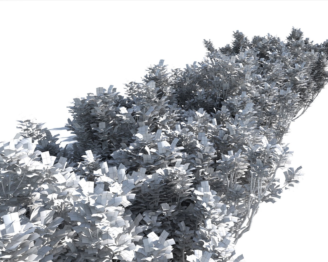 3d Bushes Multiscatter Scatterable Model
