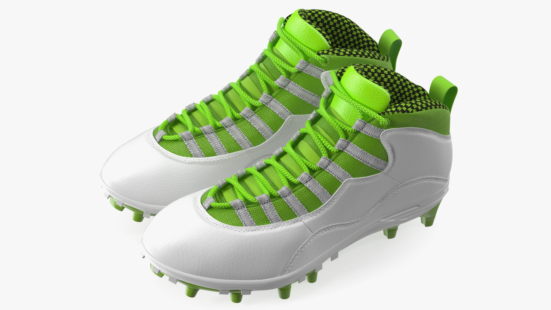 Baseball Cleats Green 3D model preview