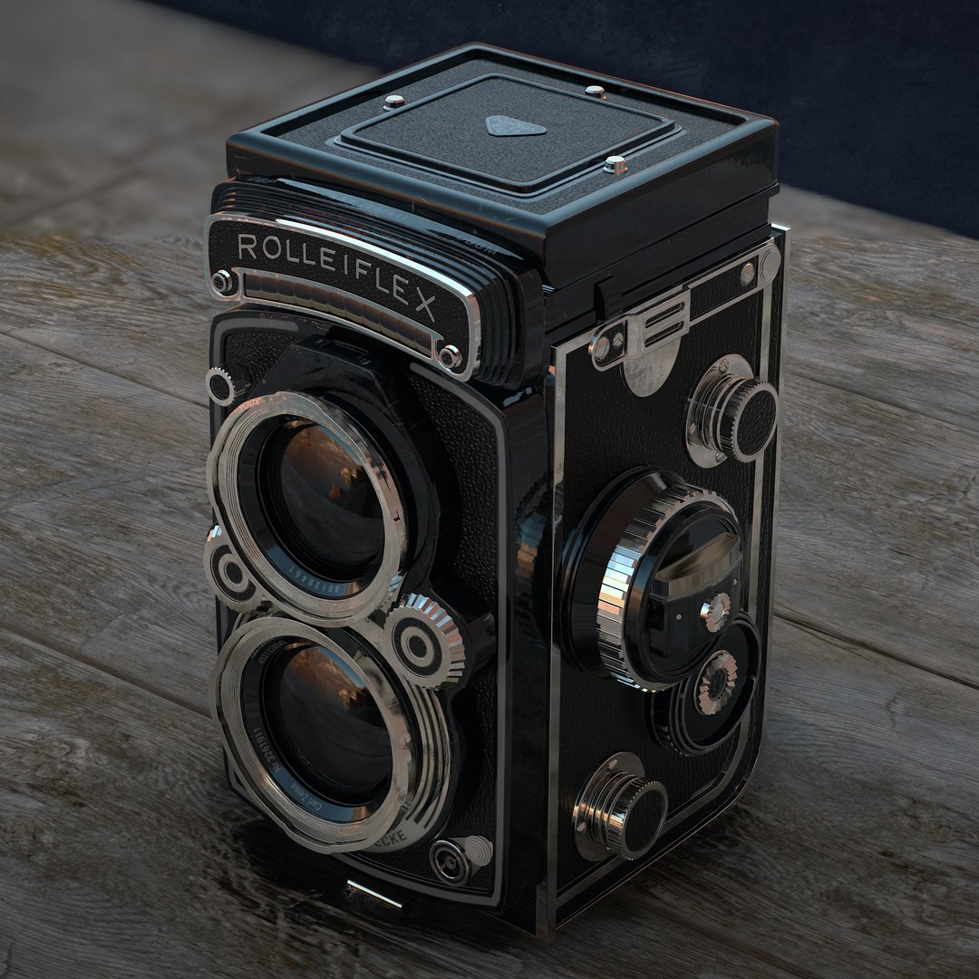 3D rolleiflex camera - TurboSquid 1410243