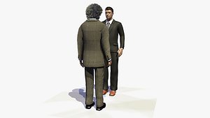 2 Men Talking Animation