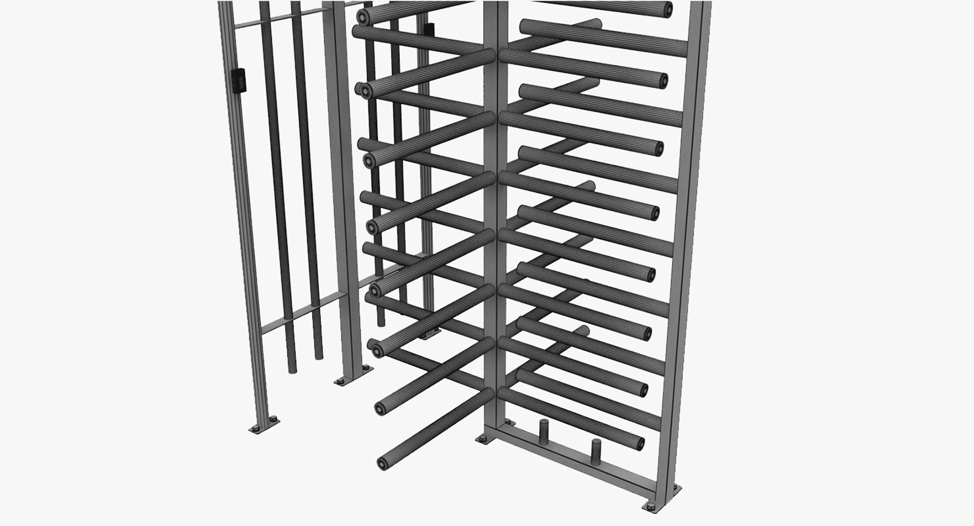 3d barrier gate model