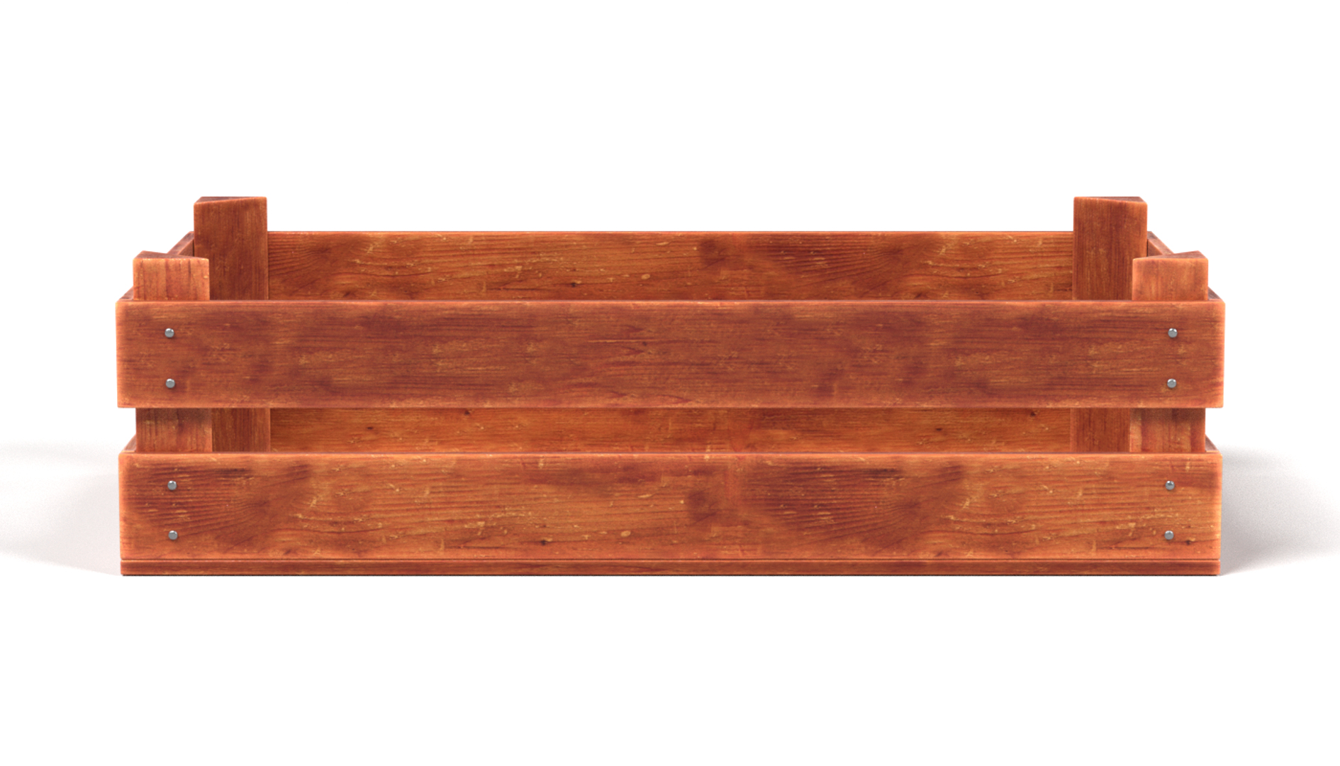 3d Old Wooden Vegetable Box Model