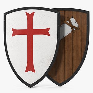 Knights Templar Shield 3D Model