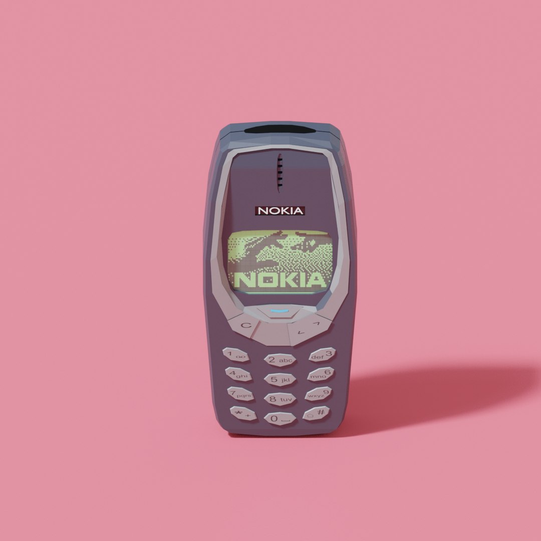 3d Nokia 3310 Mobile Phone Turbosquid 1554228