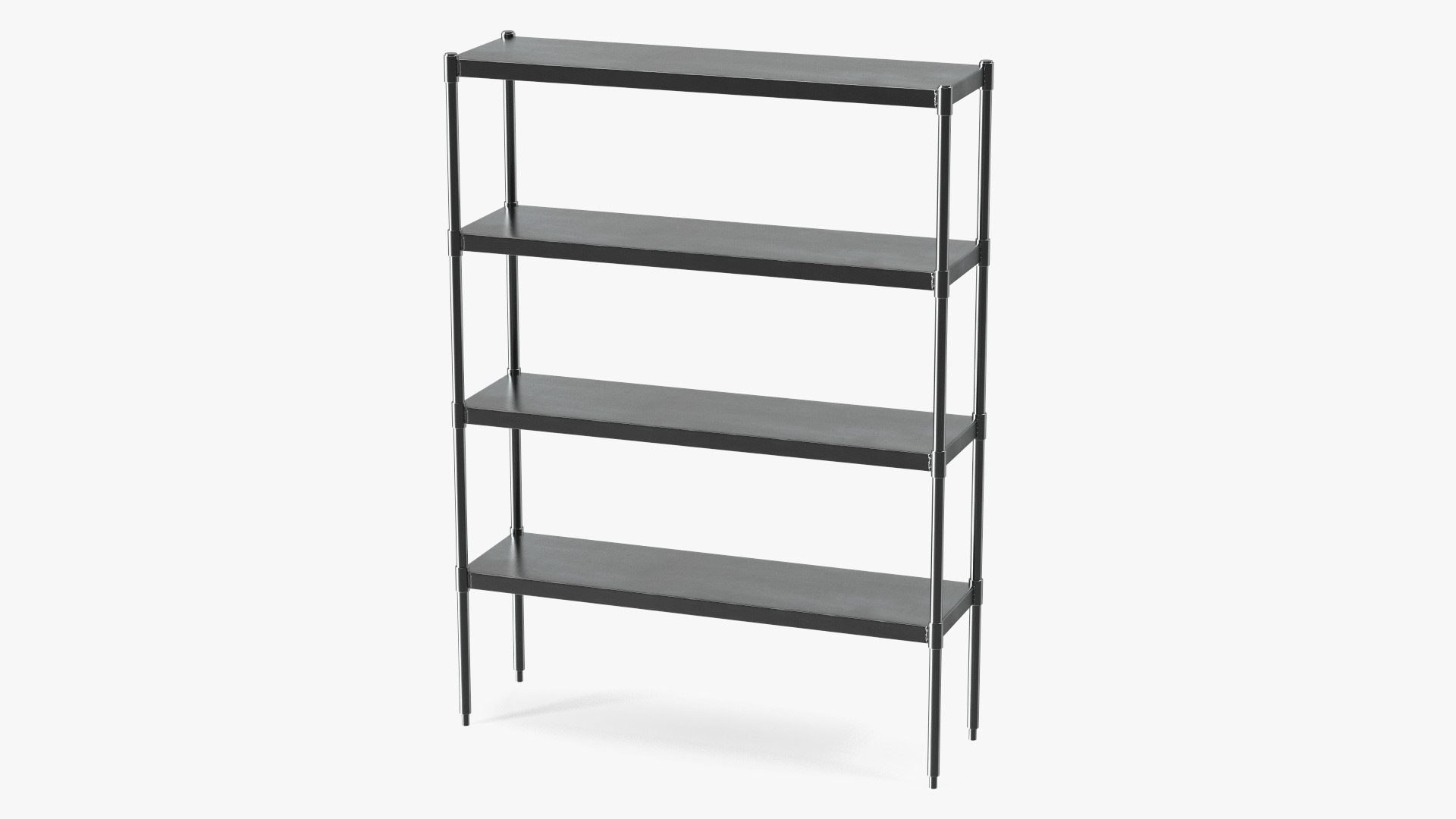 Industrial Metal Shelving Unit 3D model preview