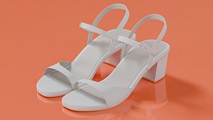 3D model Women slipper 03