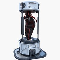 Sci-fi Cloning Chamber Device PBR